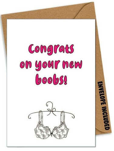 Funny new boobs get well - boobs,