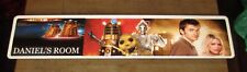 BEDROOM DOOR PERSONALISED NAME PLATE ( DANIEL - DR WHO - 53cm x 11cm ) VERY GOOD
