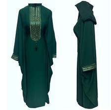 Green Batwing Abaya Farasha