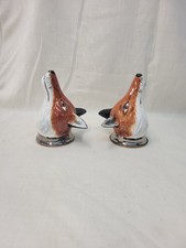 A Pair of Old Foley Fox Head