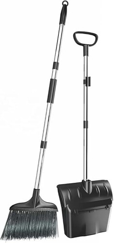 Long handled dustpan and - dustpan, brush