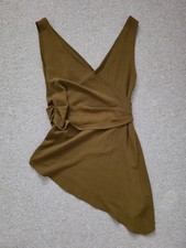 Brand New Zara Caramel /mustard Dress / Long Top Size Small - Work, Party, Smart