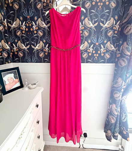Jenny packham red chiffon maxi - packham,