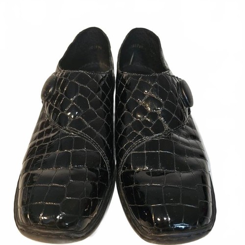Reiker black patent antistress - patent,