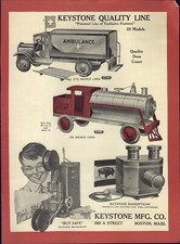 1928 PAPER AD Keystone Toy