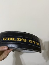 Gold’s Gym Leather Weightlifting Belt – Padded Support –Excellent Used Condition