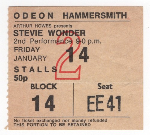 Stevie wonder 72 - wonder, london