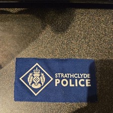 Obsolete Strathclyde Police Patch Badge Blue