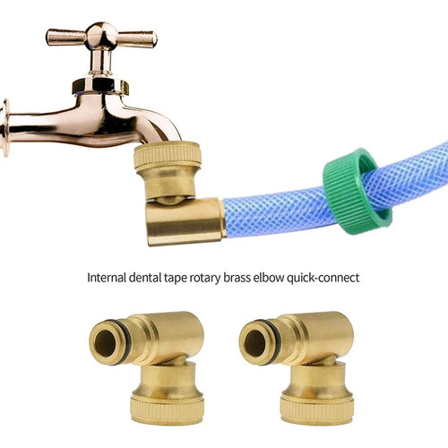 Brass swivel elbow water - brass, fed