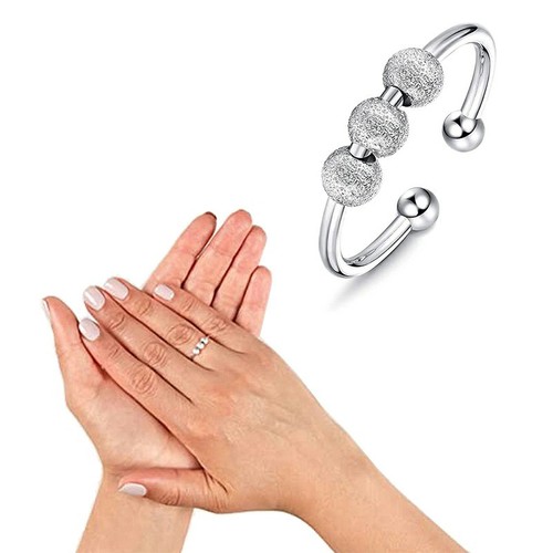 Spinning fidget peace rings - fidget,