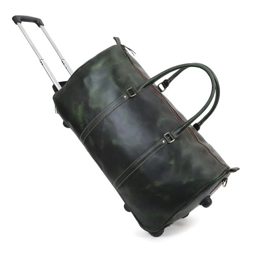 Handmade olive green leather - olive,
