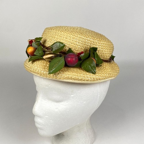 Vintage ladies straw - ladies, boater
