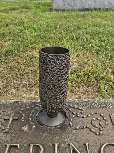 Cemetery flower vase - cemetery,