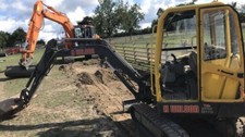 Business Card For Groundworks Digger Dumper 360 North Yorkshire