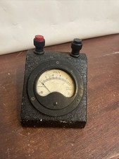 Vintage Volt Meter Black Stand Swan Electric