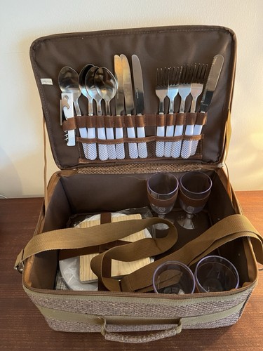 Modern person picnic basket - modern,