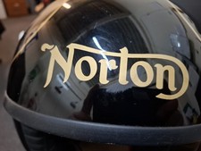 Davida Jet Open Face Helmet (XXL) Norton Graphic *SPARES/REPAIR/WALL HANGER*