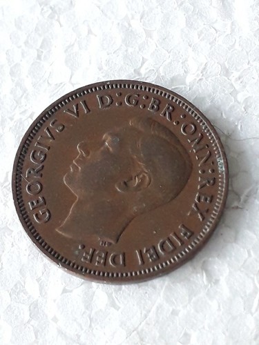 1950 old half penny - , coin