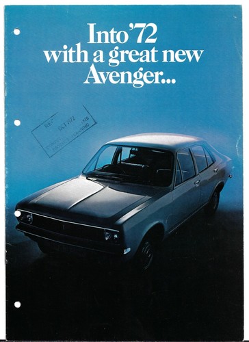 Hillman avenger standard - hillman,