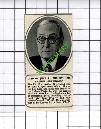 Hon arthur greenwood - rt,