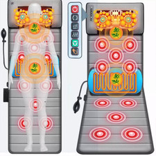 Comfier Massage Mat with Heat Pad Full Body Massage Bed with Shiatsu Neck New