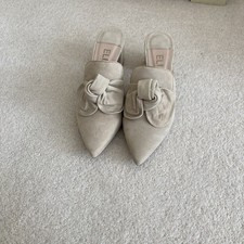 Ella b Cream Pointed Mules