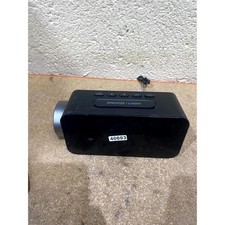 Black Projection Alarm Clock Radio Digital Display Snooze Function USB Port