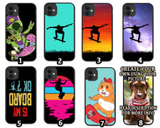 Skateboarder Rubber Phone Case Skateboard Skate Board Skater Dude Boy Girl Jump