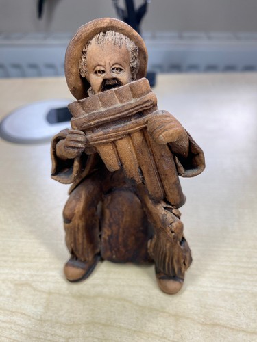 Vintage figurine musician red - figurine,