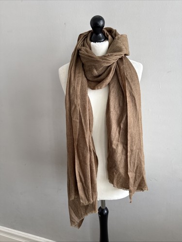 Large brown cashmere - cashmere, scarf