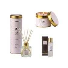 Lily-Flame Fairy Dust Reed Diffuser, Scented Candle & Room Spray Trio 
