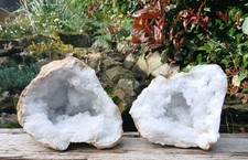 White Quartz Geode crystal