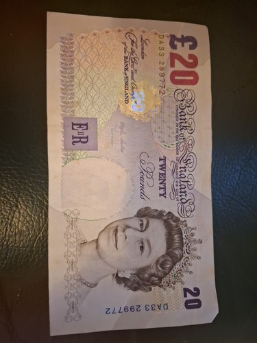 Old twenty pound note - old,