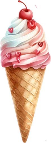 Colourful valentine day ice - valentine's,