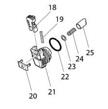 GENUINE MAKITA MODE CHANGE LEVER SET 8 PARTS FOR DHR242/ DHR243 /BHR242/ BHR243