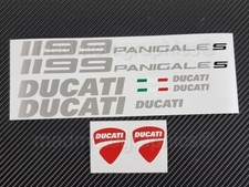 brushed aluminum oem size DUCATI panigale 1199 S fairing tank stickers decals