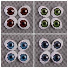 5 Colours Acrylic Eyes Oval Eyeballs for Baby Dolls Realistic Reborn Doll Supply