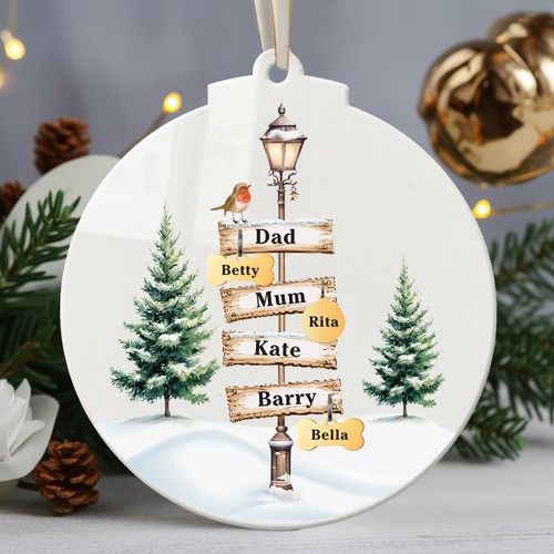 Personalised christmas bauble - personalised,