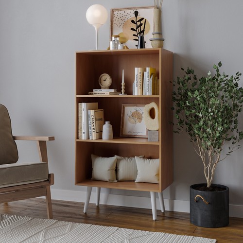 Wide tier bookcase storage - 3,