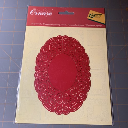 Ornare pricking stencil red - ornare,
