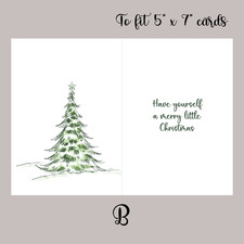 Christmas inserts for card