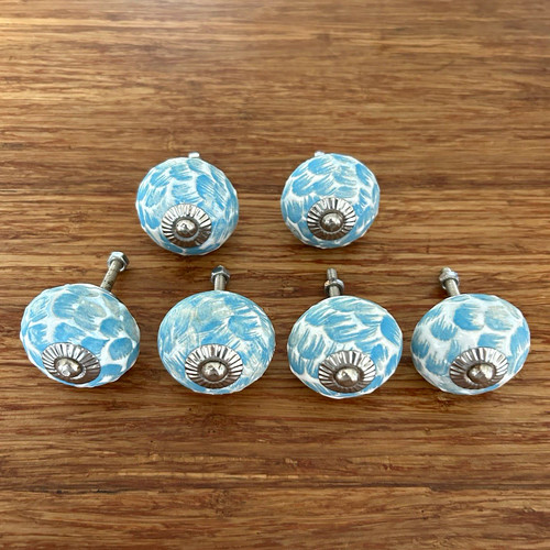 Set blue white ceramic - 6,