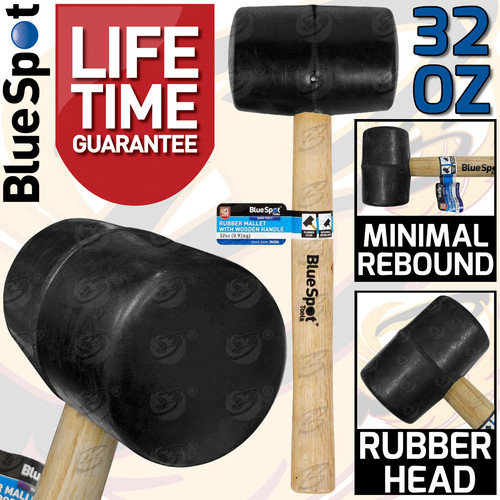 Rubber mallet 32oz - rubber,