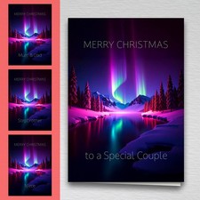 Magical Northern Lights Christmas Card for Adults, Family & Special Friends A5
