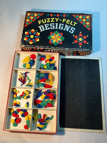 Vintage fuzzy felt designs - fuzzy,