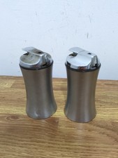 Pair Of Vintage Ronson Brushed