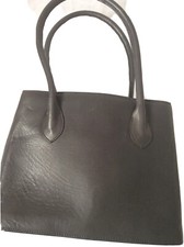 Vera Pelle Design Handbag Women Small Grey Lining Zip L24cm H16cm D6c Small Bag