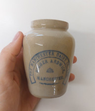 Manchester Dairy Co Higher Ardwick Blue Print Stoneware Printed Cream Crock Pot