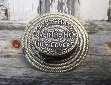 Rare Antique Novelty Straw Hat