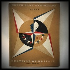 1951 - SOUTH BANK EXHIBITION OFFICIAL GUIDE – LONDON - FESTIVAL OF BRITAIN - VG